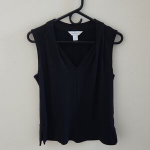 Liz Claiborne Black Sleeveless Top